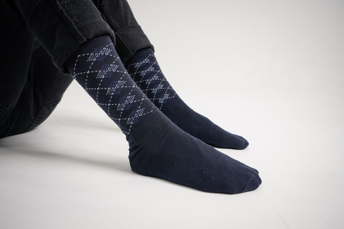 Cross Stripe Dress Socks(3 Pack)