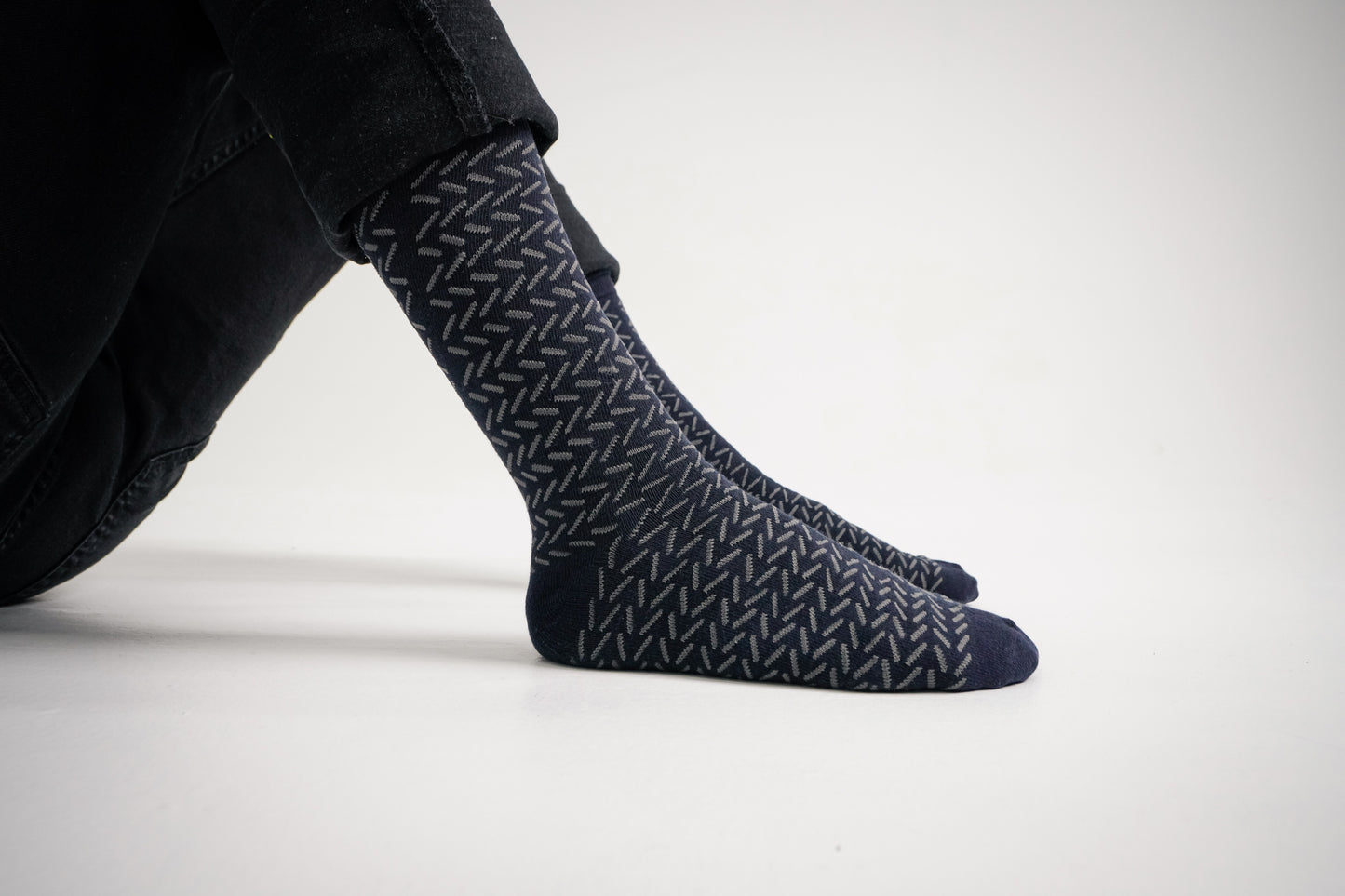Diagonal Liner Dress Socks(3 Pack)