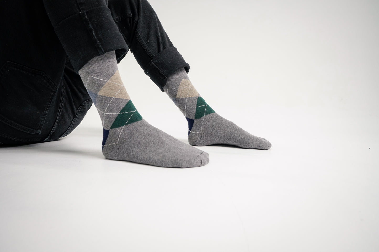 Diamond Patch Dress Socks(3 Pack)