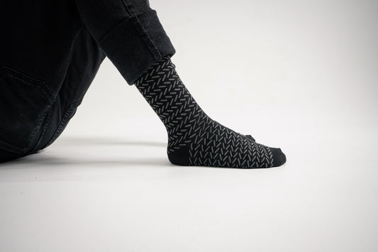 Diagonal Liner Dress Socks(3 Pack)